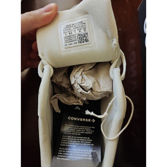 M8/W9.5 Converse Pro Blaze Classic Ox Low Sneakers Shoes White/Navy - Picture 8 of 8